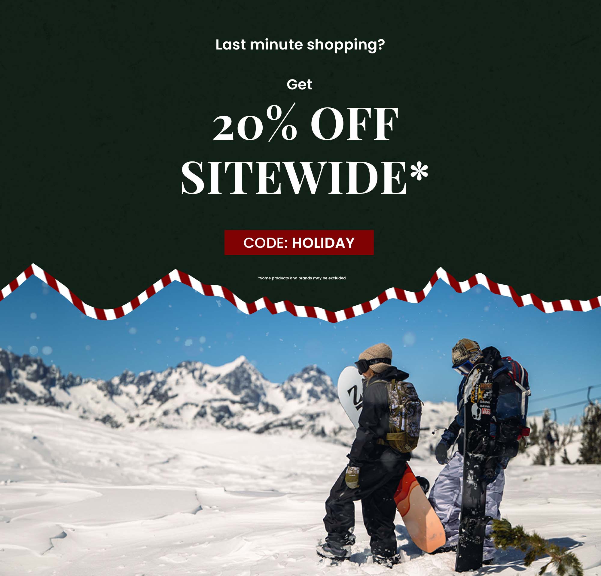 Last minute shopping? Save 20% sitewide! Ends December 25th