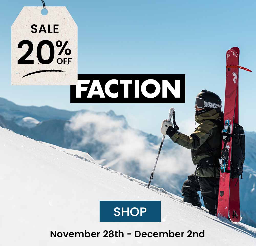 Shop Faction Sale | Save 20% | November 28th - December 2nd