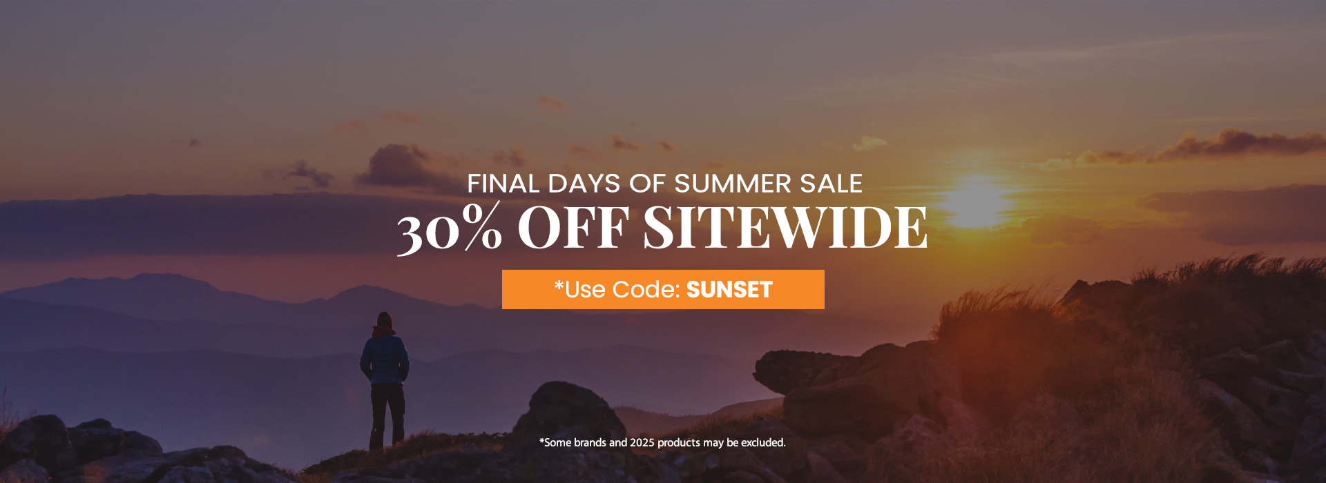 Final Days of Summer | 30% off sitewide | Use code: SUNSET at Checkout