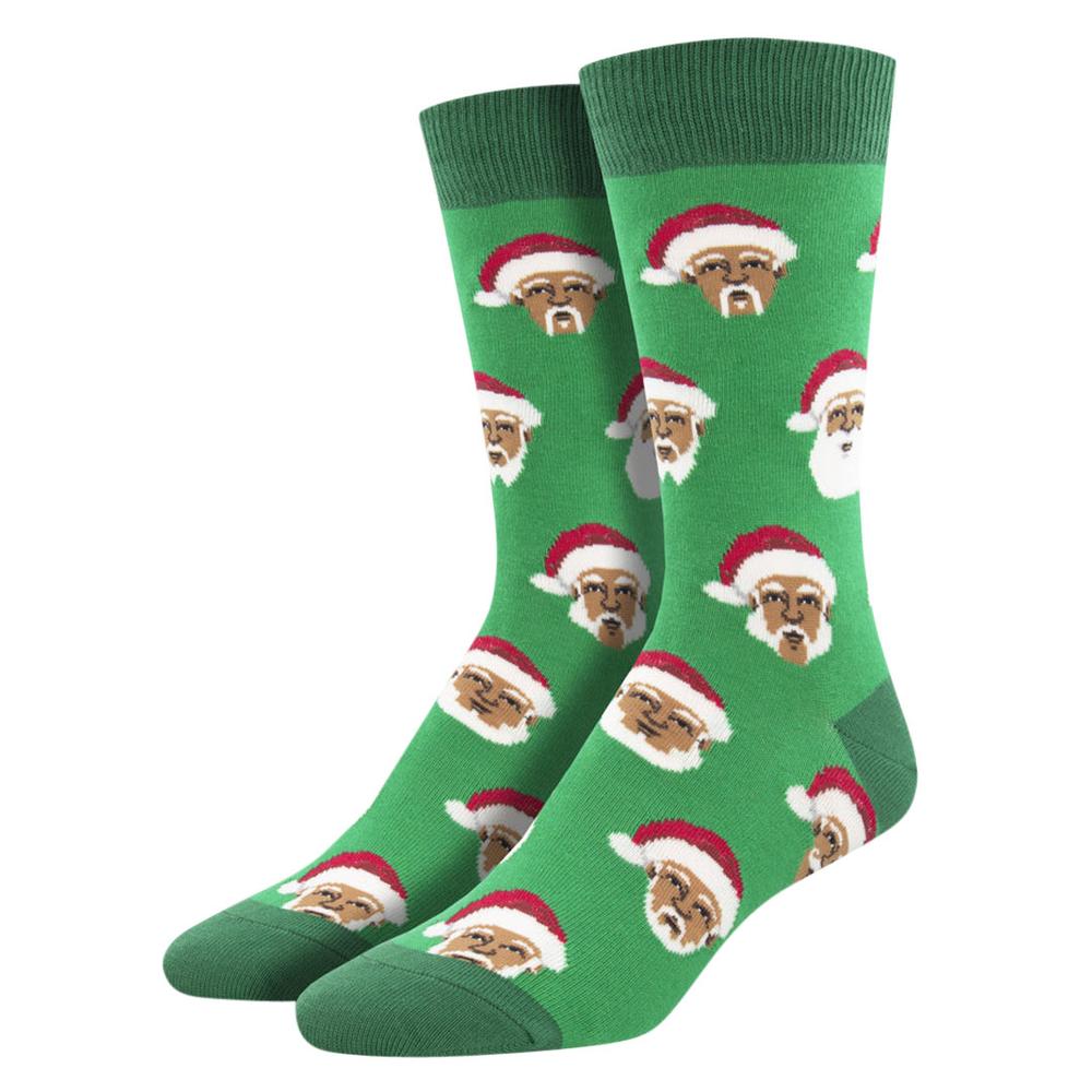 Socksmith Men's Styling Santa Socks GREEN