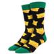 Socksmith Men's Cat Taco Socks BLACK