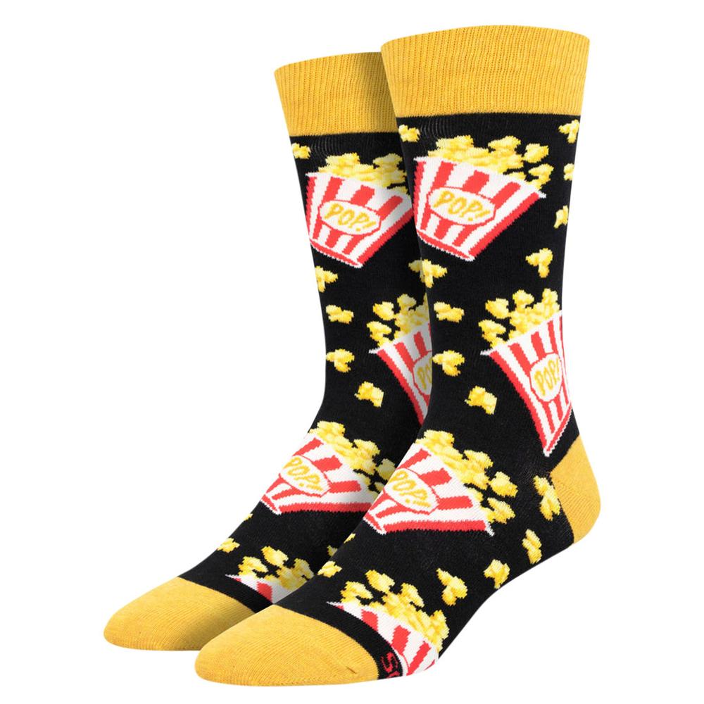 Socksmith Men's Classic Popcorn Socks BLACK