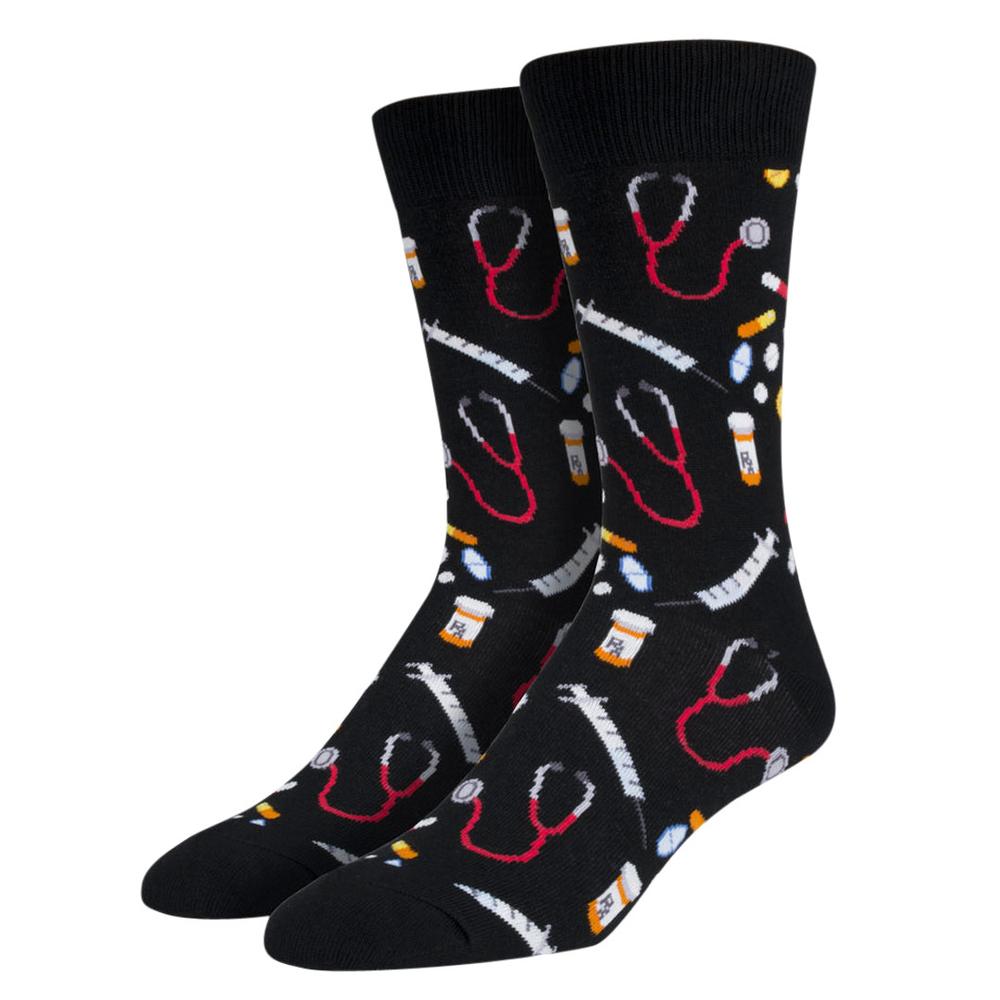 Socksmith Men's Meds Socks BLACK