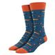 Socksmith Men's Just Fishin Socks STEELBLUE