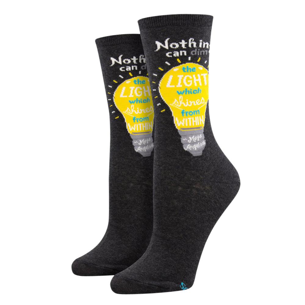 Socksmith Women's Shine From Within Socks CHARCOALHEATHER