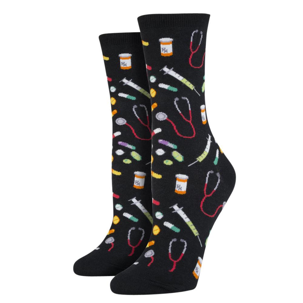 Socksmith Women's Meds Socks BLACK