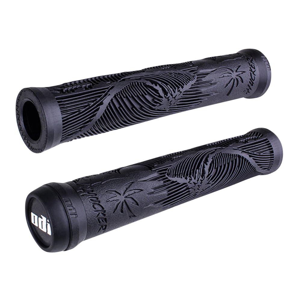 ODI Flangeless Hucker Signature BMX Grips BLACK