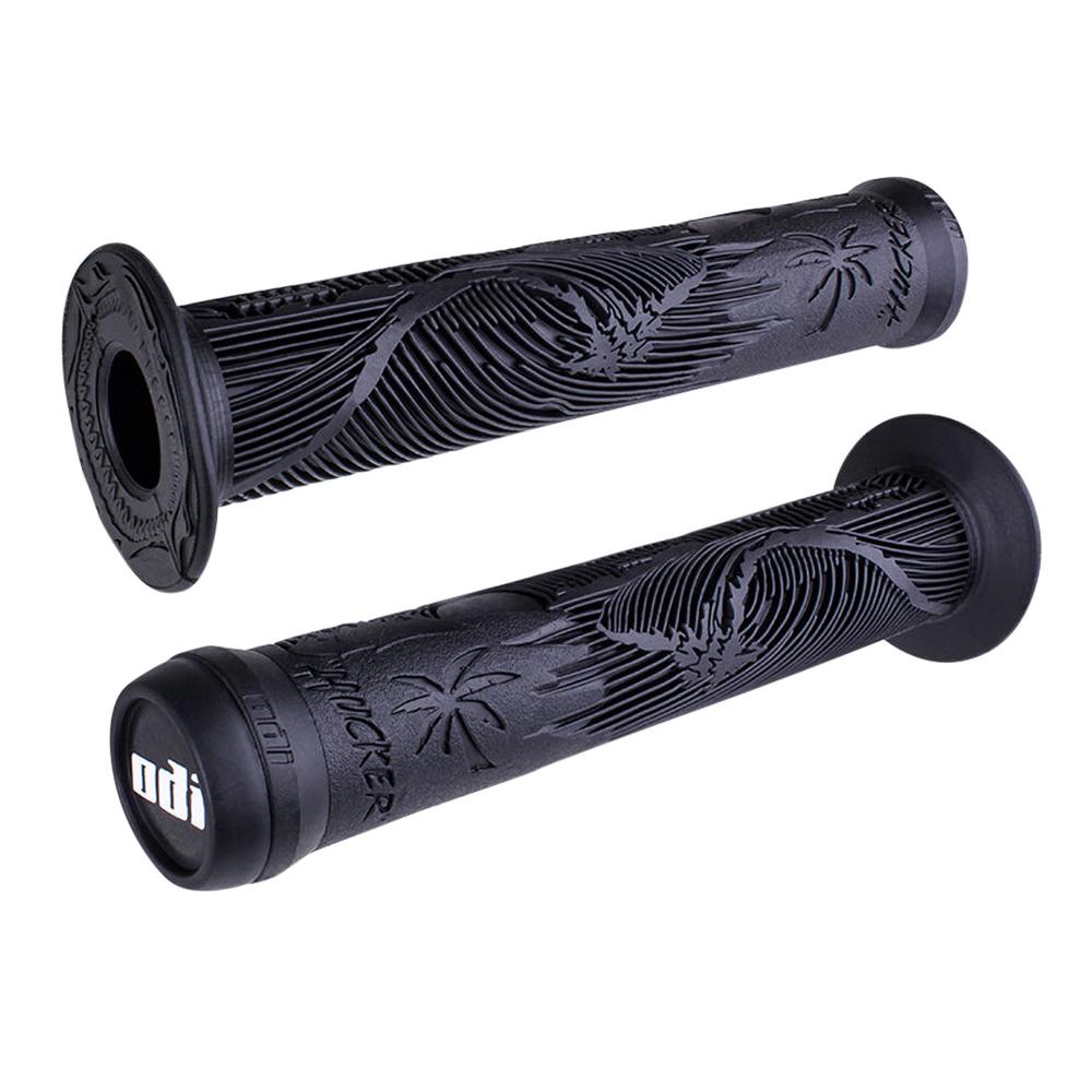 ODI Flangeless Hucker Signature BMX Grips BLACK