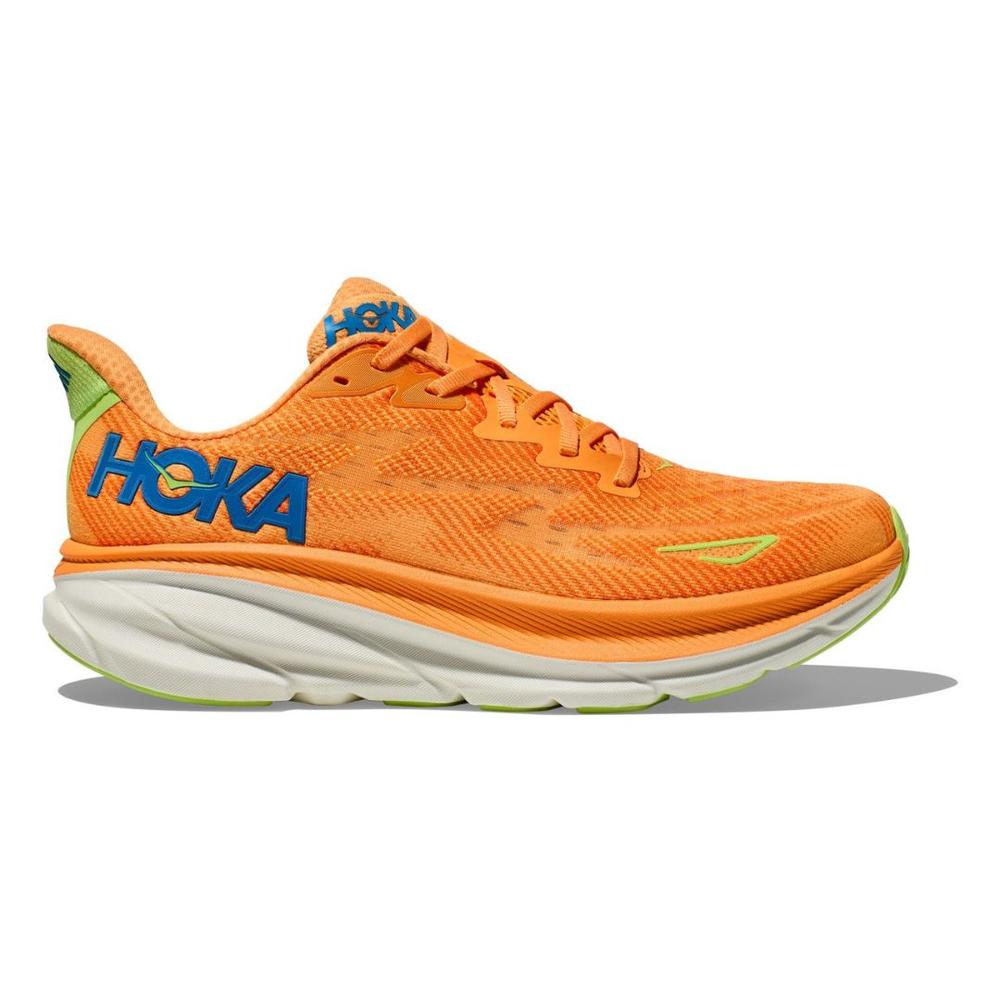 Hoka One Men's Clifton 9 Running Shoes SOLARFLARE/LETTUCE