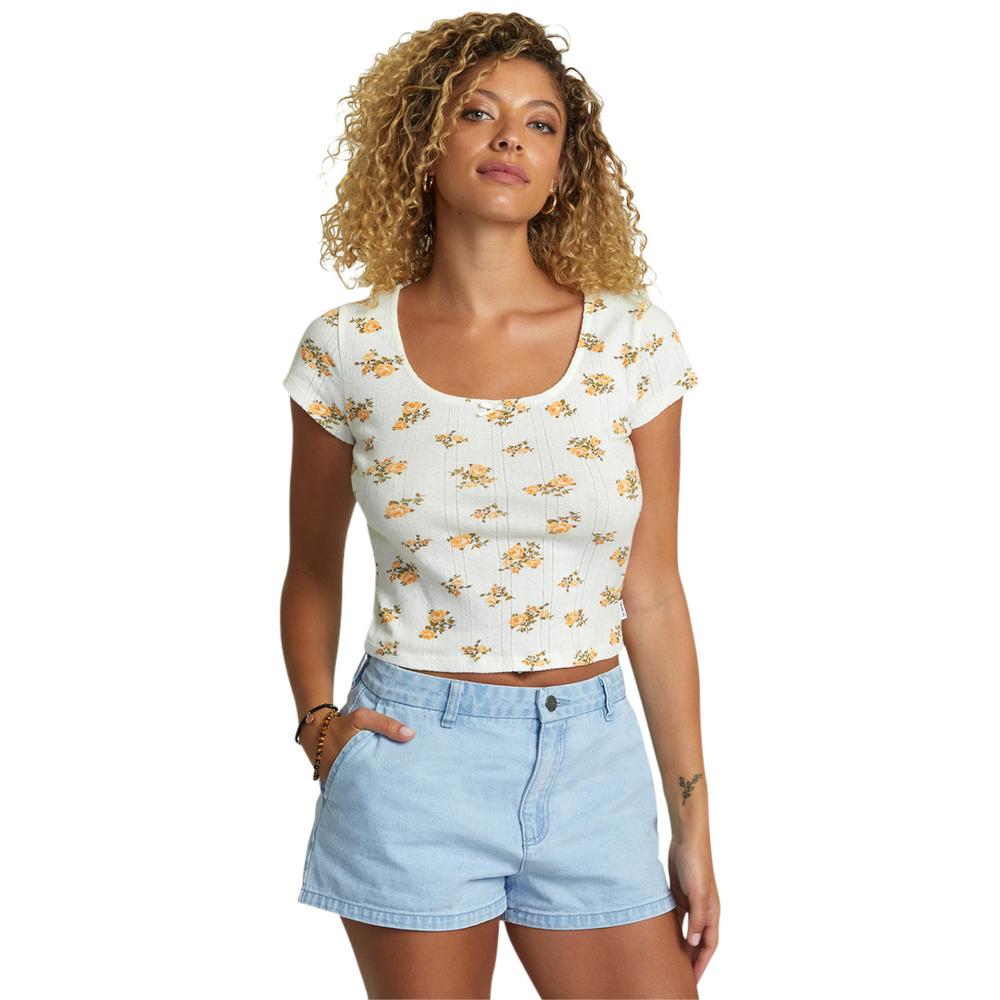 RVCA Women's Sweet Tee WHISPERWHITE