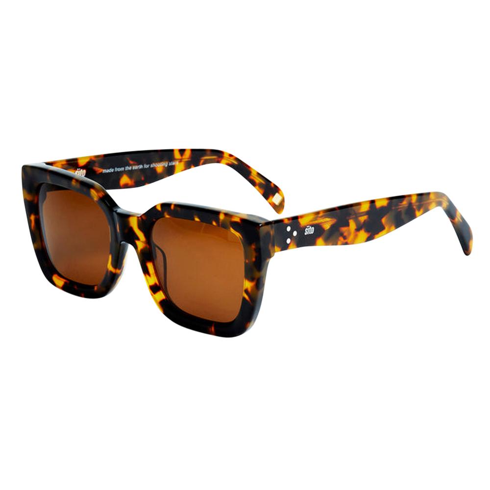 SITO Women's Harlow Polarized Sunglasses TORTIE/BROWNPOLAR