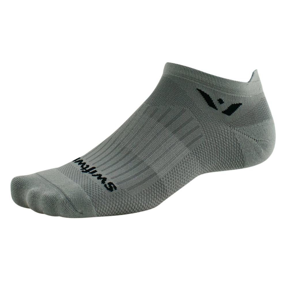 Swiftwick Aspire Zero Running & Cycling Socks PEWTER/NAVY