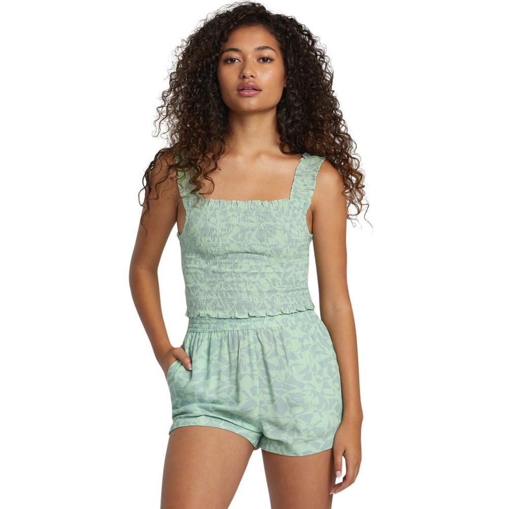 RVCA Women's Terrace Eco Tank Top SEAFOAM