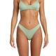 RVCA Women's Solid Lurex High Leg Bikini Bottoms SEAFOAM