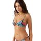 O'Neill Women's Reina Tropical Malibu Bikini Top BLACK