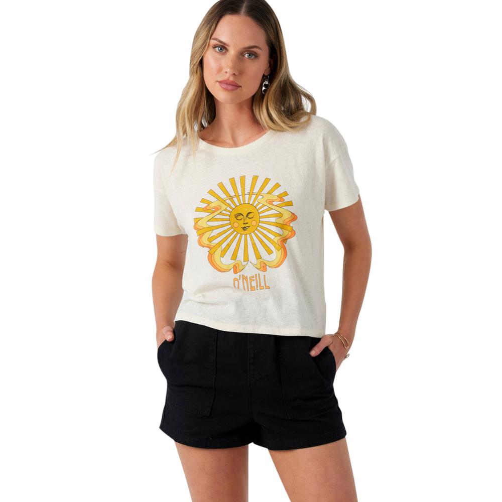 O'Neill Women's Sol Search Graphic Tee Shirt WINTERWHITE