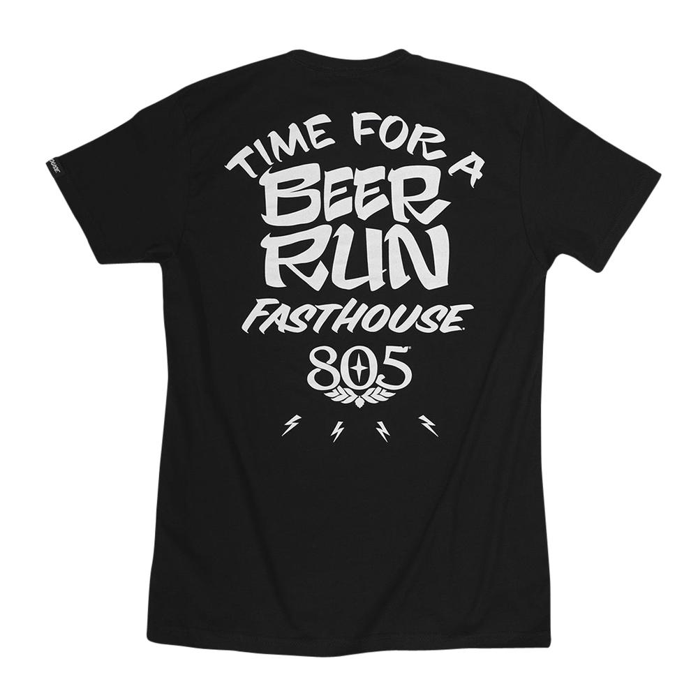 Fasthouse Men's 805 Beer Run T-Shirt BLACK