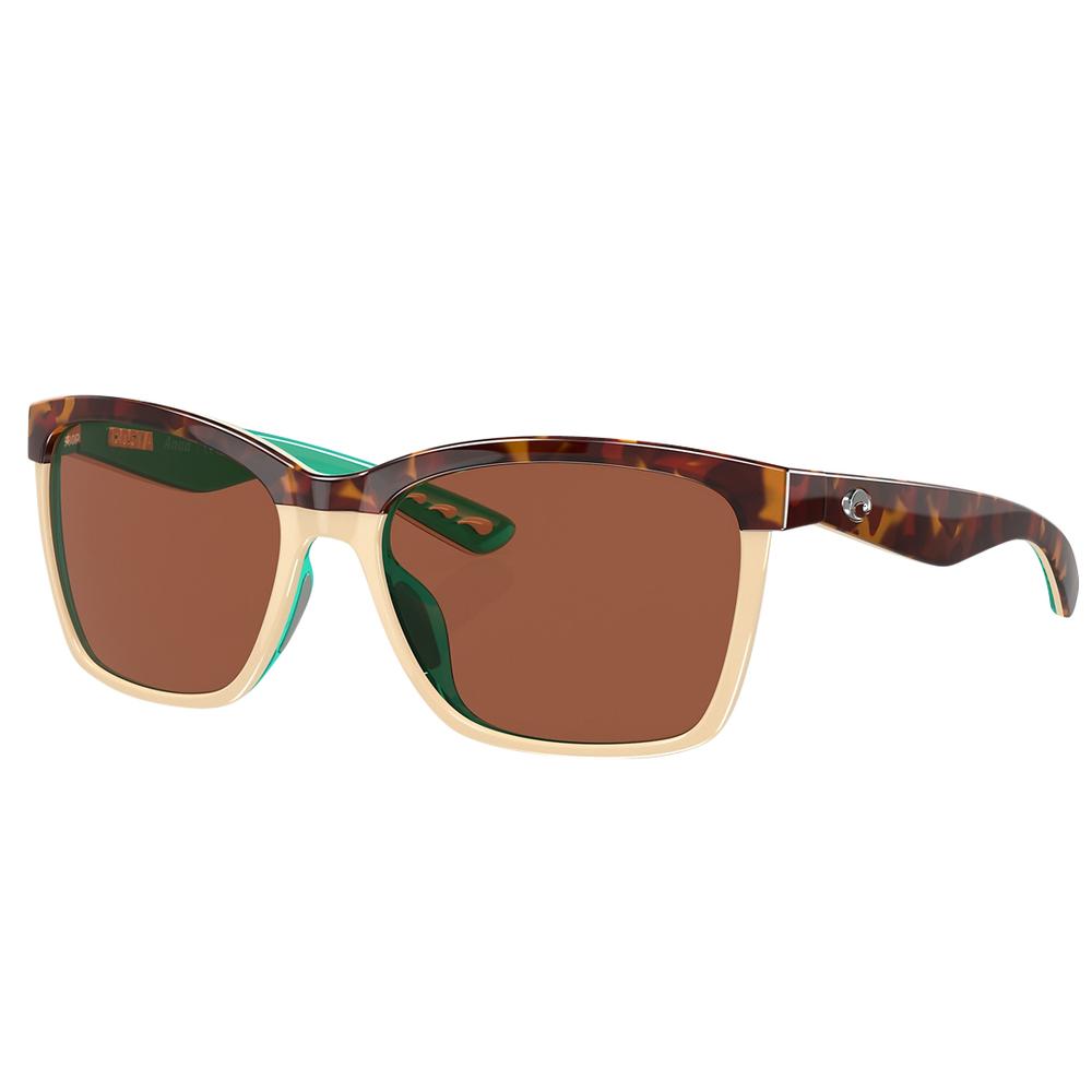 Costa Women's Anaa Polarized Sunglasses 105RETROTORT/CR