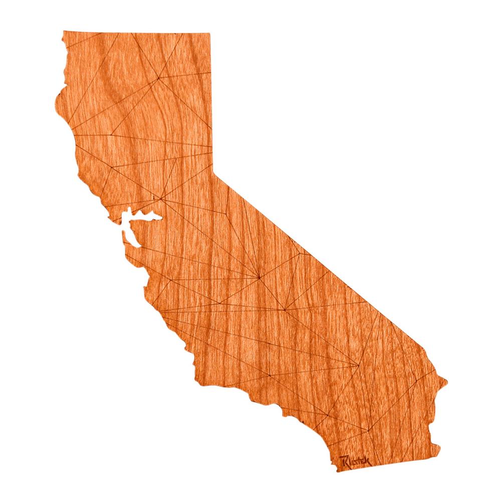 Rustek Geo California Wood Sticker CHERRY