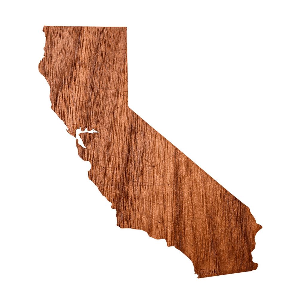 Rustek Geo California Wood Sticker WALNUT