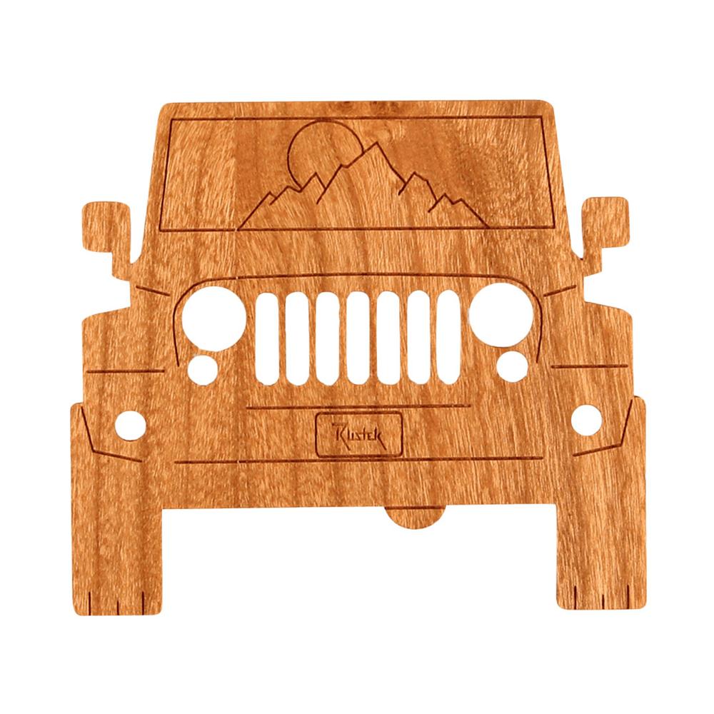 Rustek Collective Jeep Wood Sticker CHERRY