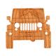 Rustek Collective Jeep Wood Sticker CHERRY