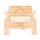 Rustek Collective Jeep Wood Sticker MAPLE