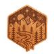 Rustek Foothill Falls Wood Sticker MAHOGANY