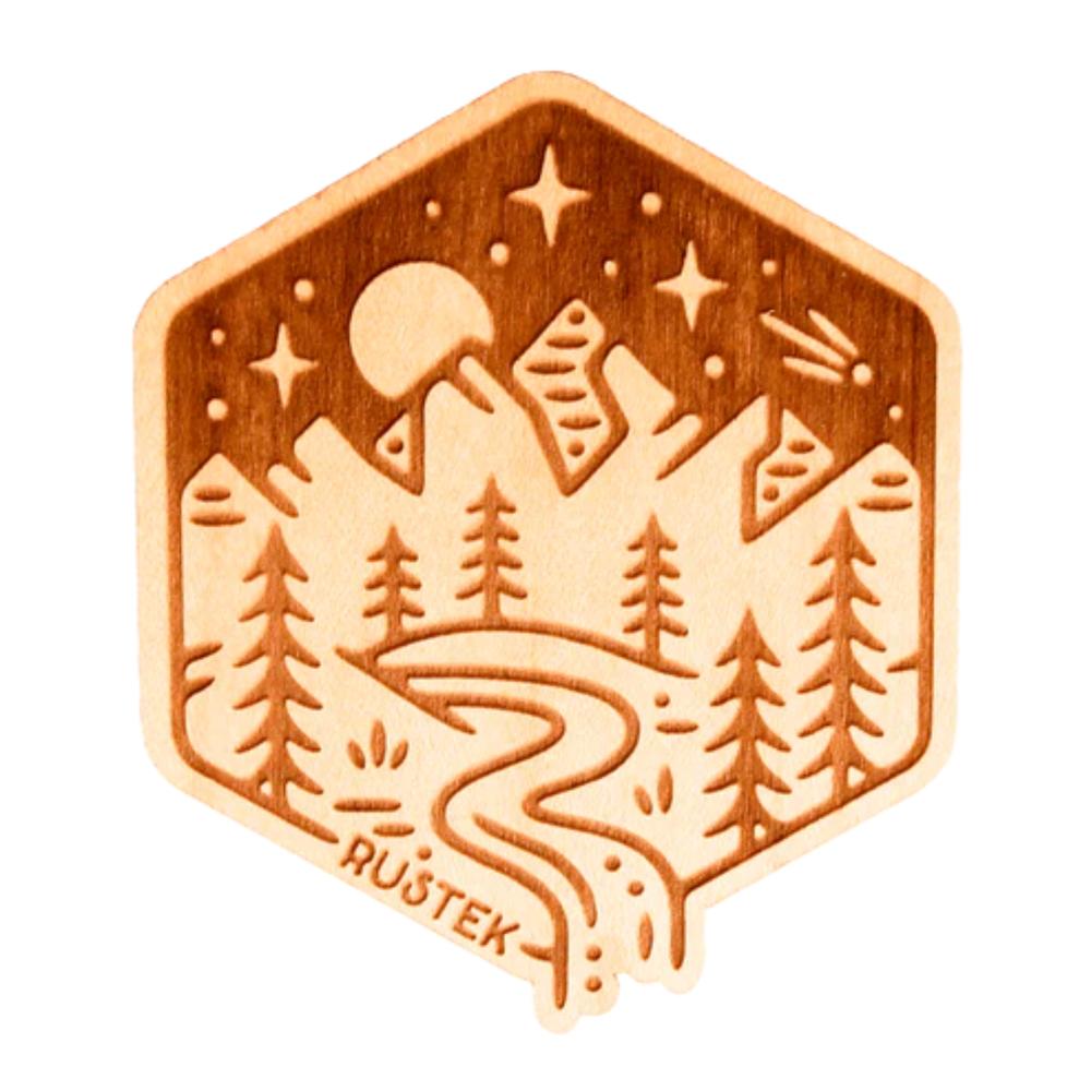 Rustek Foothill Falls Wood Sticker MAPLE