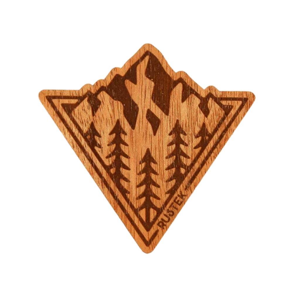 Rustek Peaking Wood Sticker MAHOGANY