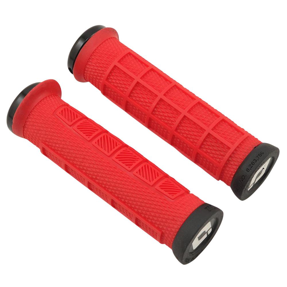 ODI Elite Pro V2.1 Lock-On Grips (130mm) BURNTREDBLACK