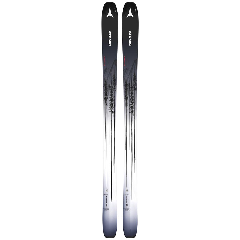 Atomic Men’s Maverick 95 TI Skis 2024 BLACK/WH/RED