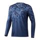 HUK Men's Icon X Tide Change Fade Long Sleeve Shirt EXUMA