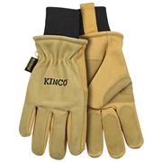 Kinco Unisex Lined Heavy-Duty Premium Grain & Suede Pigskin Ski Gloves with Omni-Cuff™