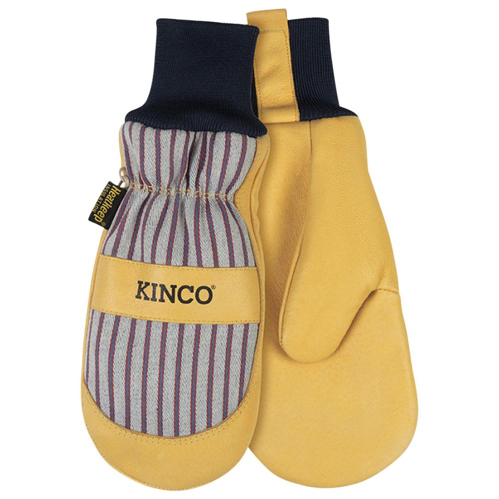  Kinco Men's Lined Premium Grain Pigskin Palm Mitt With Knit Wrist