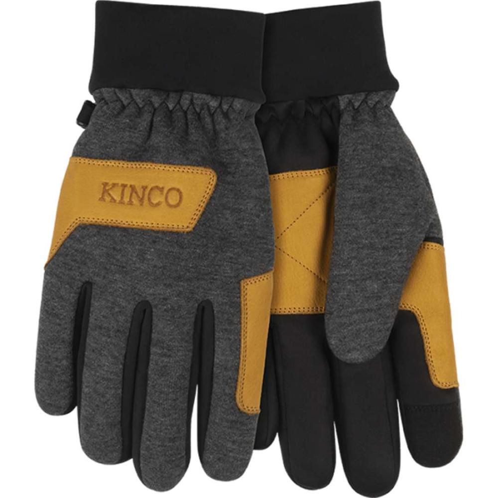 Kinco Lined Lightweight Fleece Hybrid Gloves w Double Palm