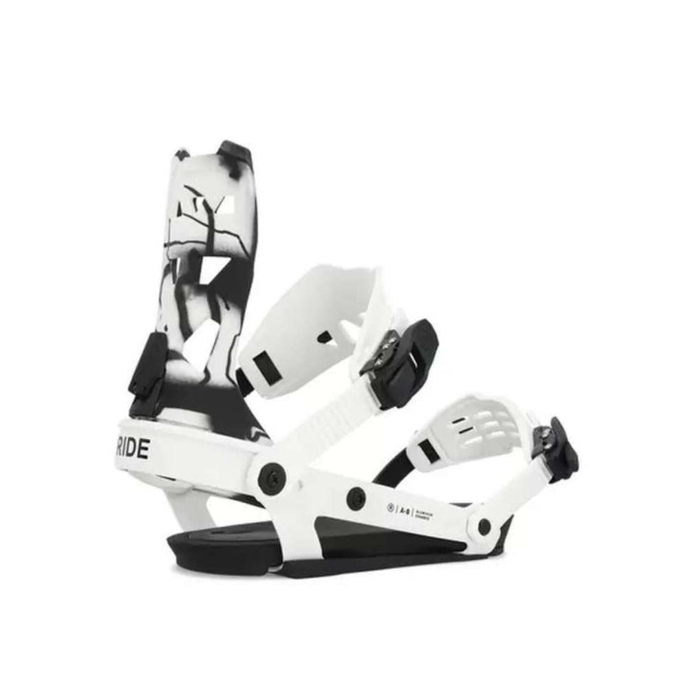 RIDE A-8 Snowboard Bindings 2024 WHITE