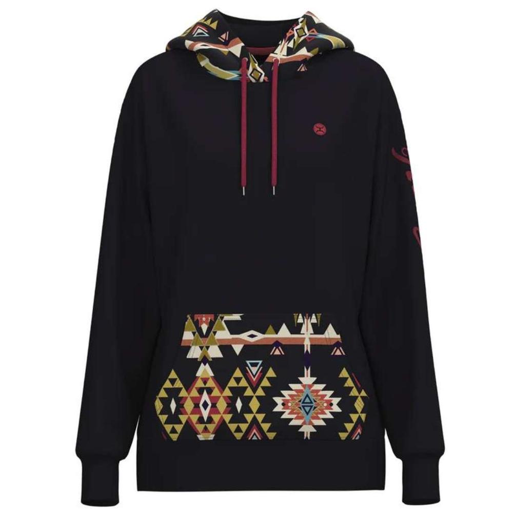 Hooey Women's Summit Hoody NAVY/MULTIAZTEC