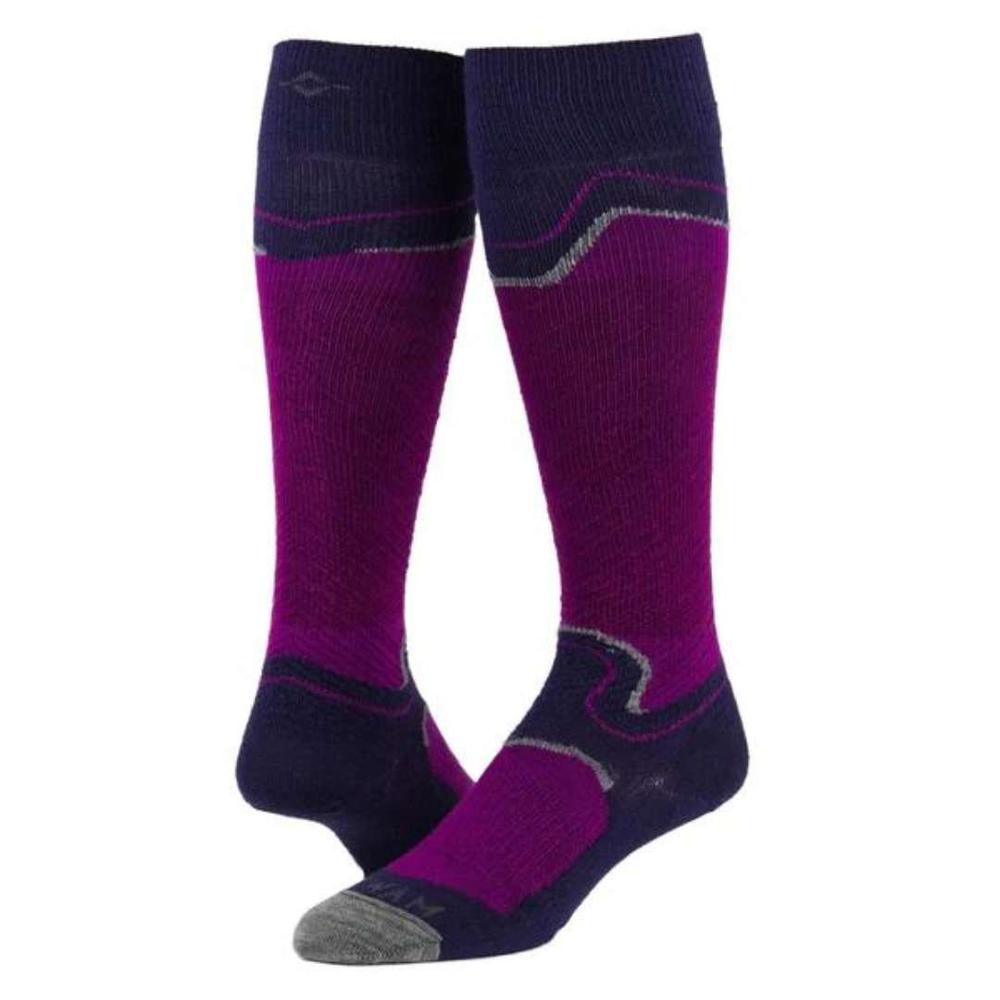 Wigwam Snow Junkie Ultra Lightweight Over-The-Calf Socks HOTMAGENTA