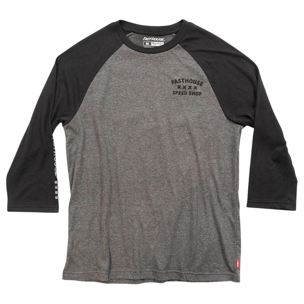 Fasthouse Swift Raglan Tech Tee BLACK/CHARCOALHEATHER