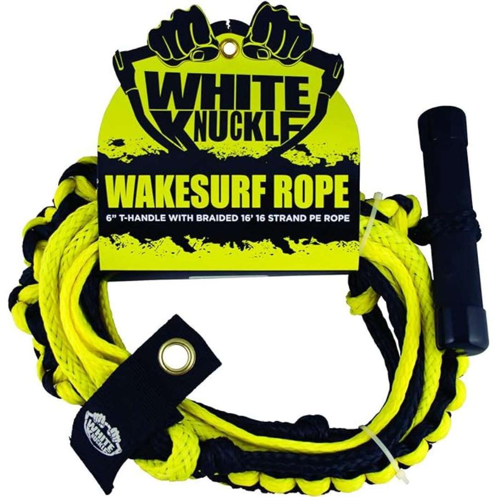  White Knuckle Wakesurfing Rope W/T- Handle