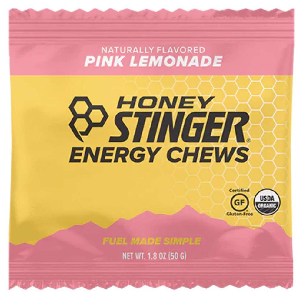  Honey Stinger Organic Energy Chews, Pink Lemonade, 1.8- Ounce Bags (Individual)