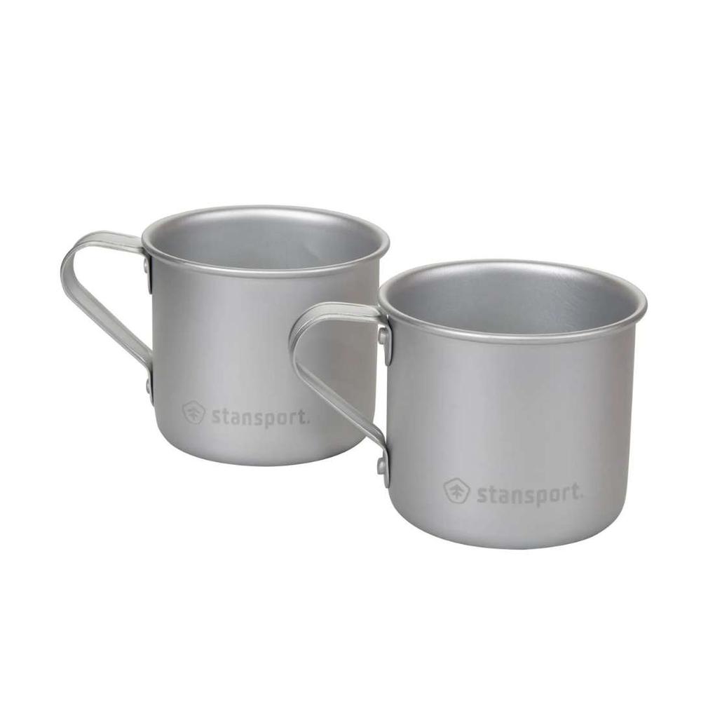  Stansport Aluminum Drinking Cups - 2 Per Package