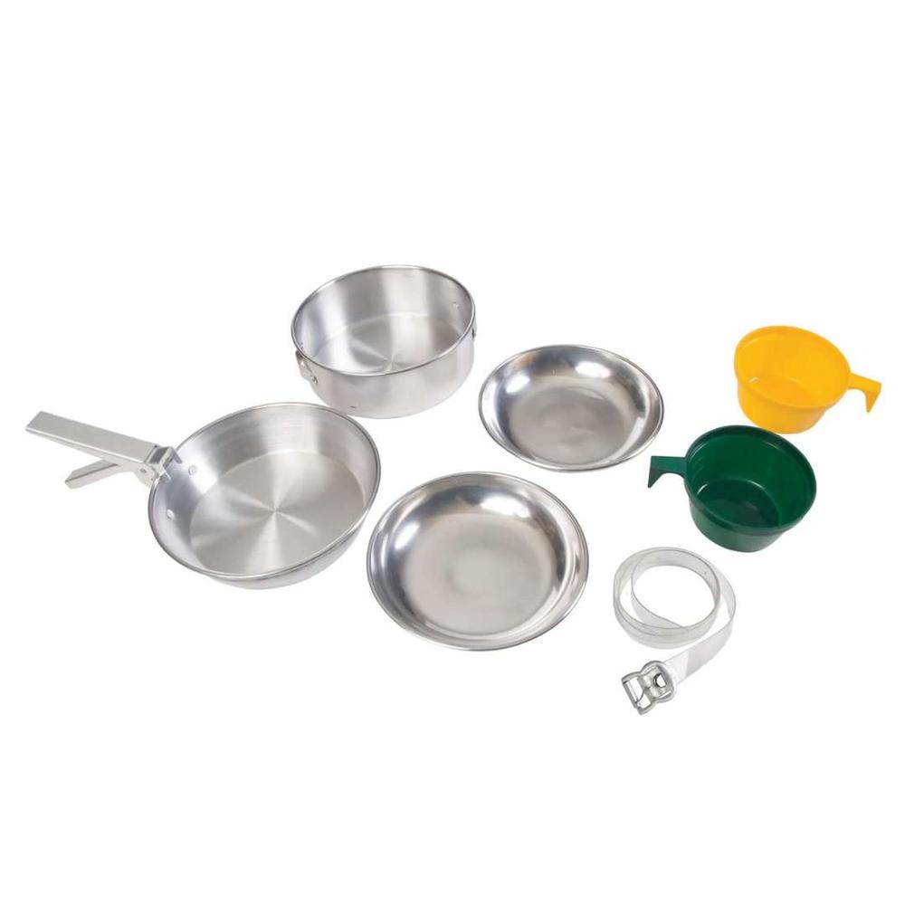  Stansport 2 Man Aluminum Polished Mess Kit