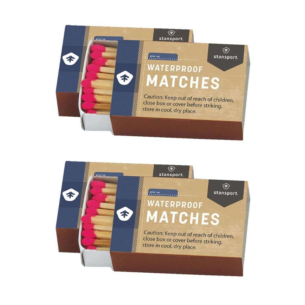  Stansport Waterpoof Matches - 4 Boxes Per Package