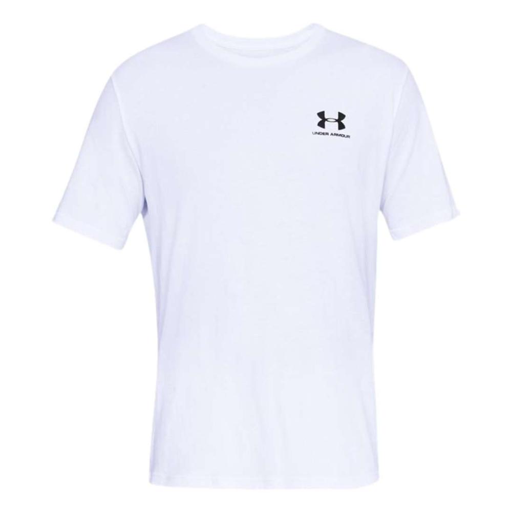 Under Armour 24 UA Sports Style Left Chest Short Sleeve Shirt WHITEBLACK