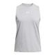 Under Armour 24 Women's UA Rival Muscle Tank MODGRAYLIGHTHEATHERWHITE