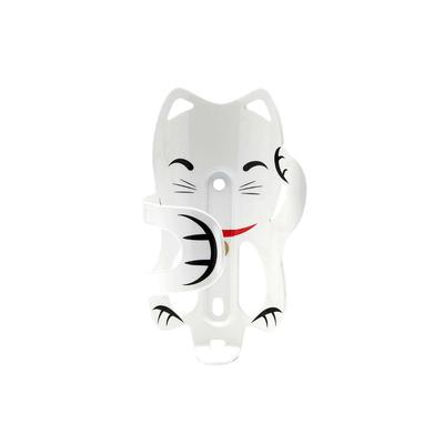 PDW 24 Portland Design Works Lucky Cat Water Bottle Cage - White Cat