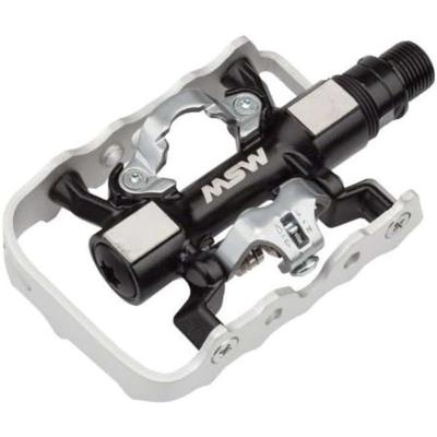 MSW CP-200 Pedals - Single Side Clipless w/ Platform Aluminum 9/16