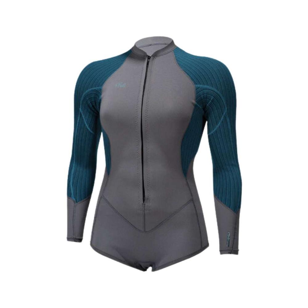 O'neill Wetsuits 24 Women's Blueprint 2mm Front Zip Long Sleeve Surf Suit GRAPH/BLUHAZE